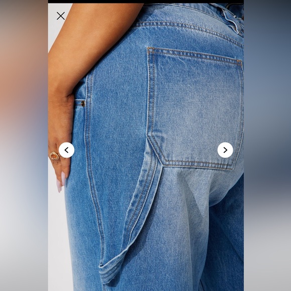 Fashion Nova Utility Straight Leg Jeans - Picture 6 of 8